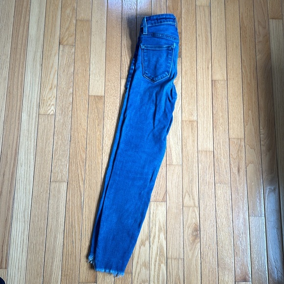 L.T.J High Waisted Jeans (Medium Wash) Frayed Bottoms - Picture 5 of 6